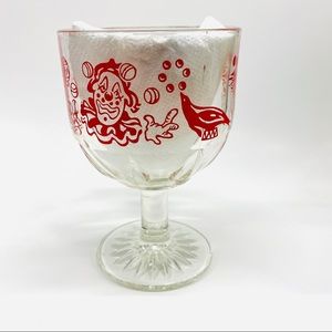 Vintage Circus Clown Goblet